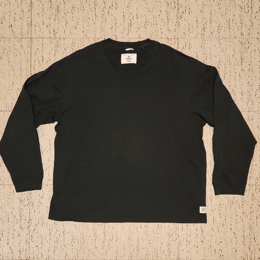 Reigning Champ Dark Green Heavyweight Long Sleeve Pullover T Shirt
